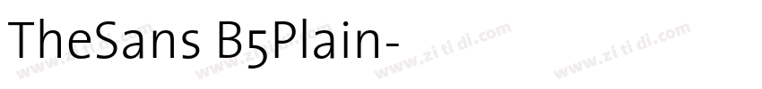 TheSans B5Plain字体转换
